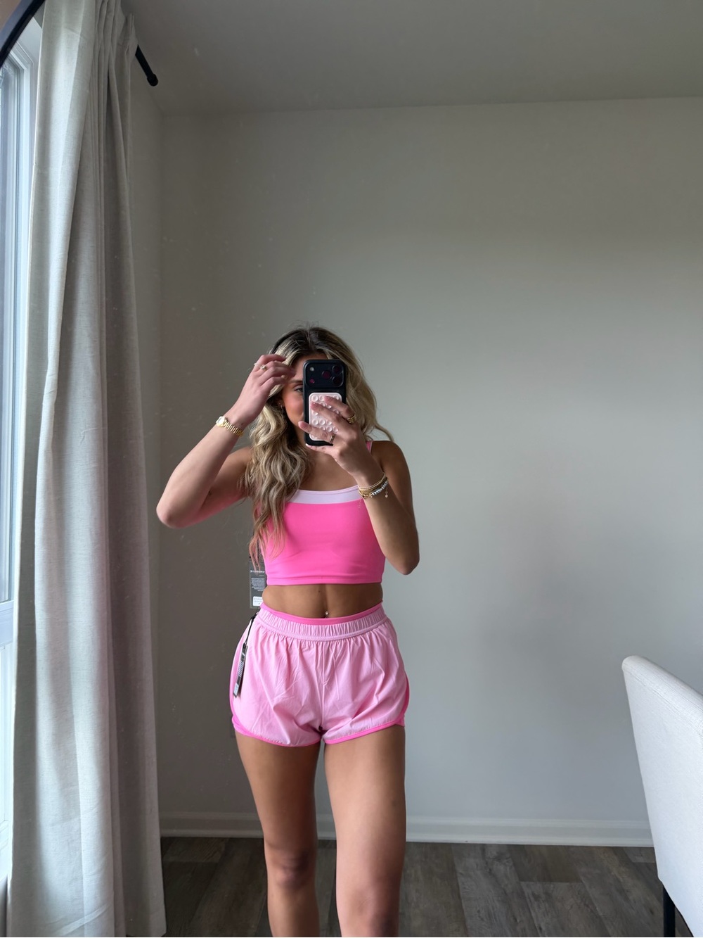 These three double layered hot pink set - Picture 4 of 16